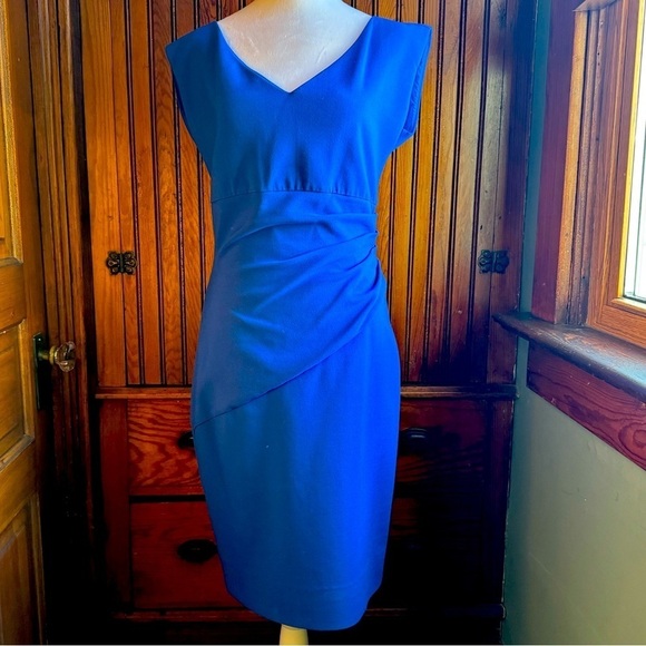 Diane VonFurstenburg Dress Size 8 Royal Blue Formal Party Cocktail - Picture 1 of 12